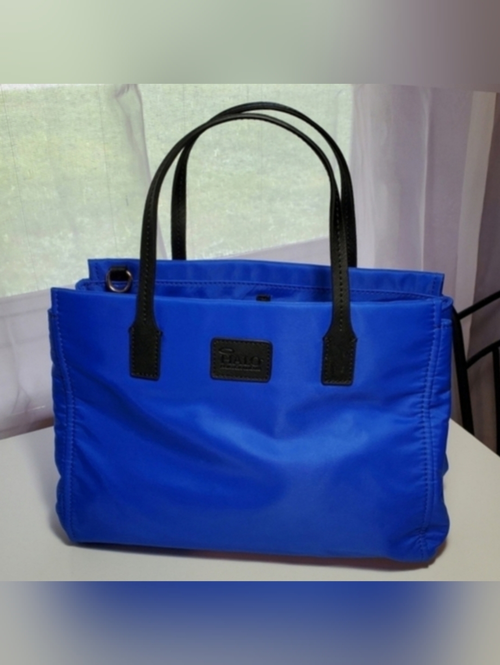 Halo Handbag/Crossbody bag ~ Blue Nylon